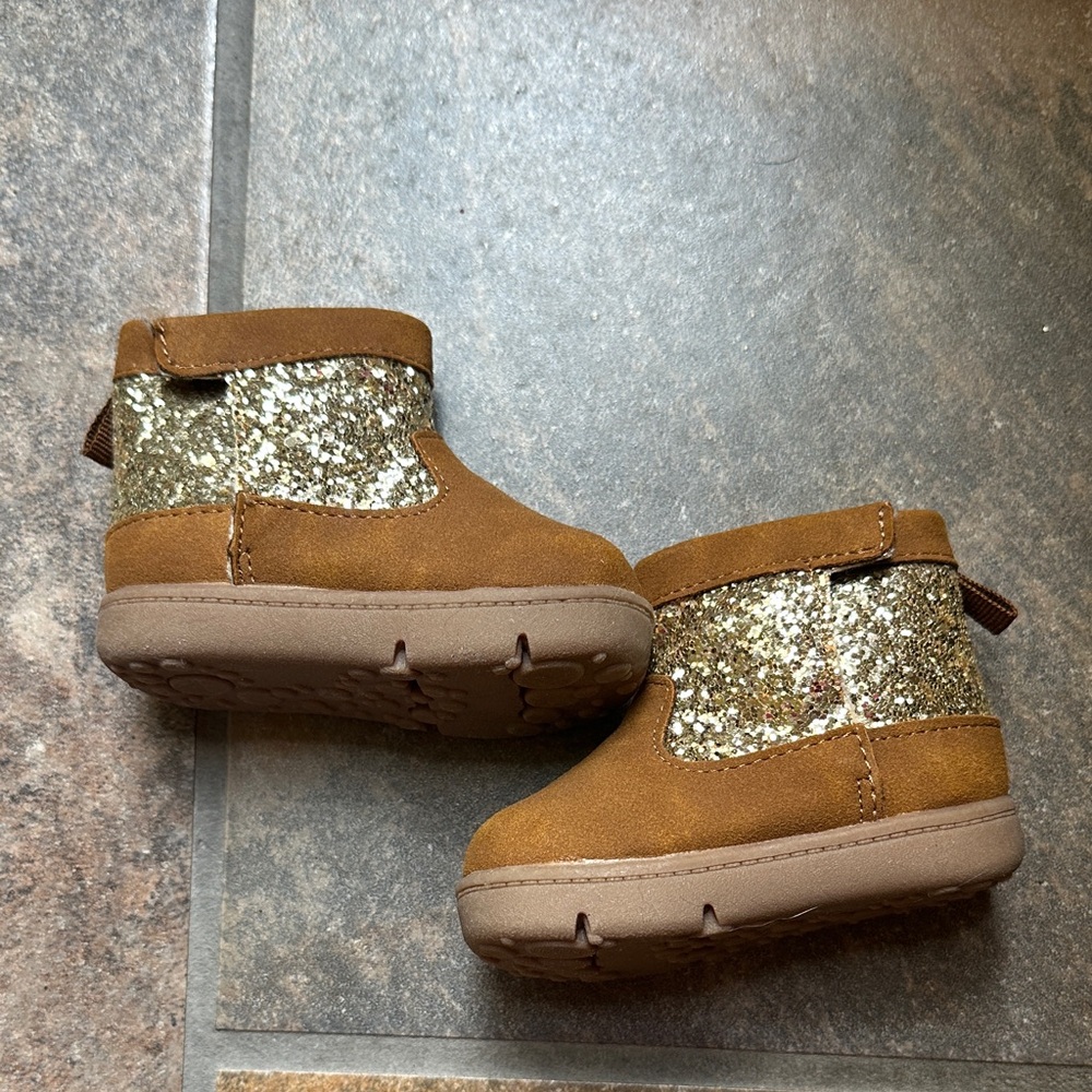 Glittery Carters brand winter boots - size 2.5